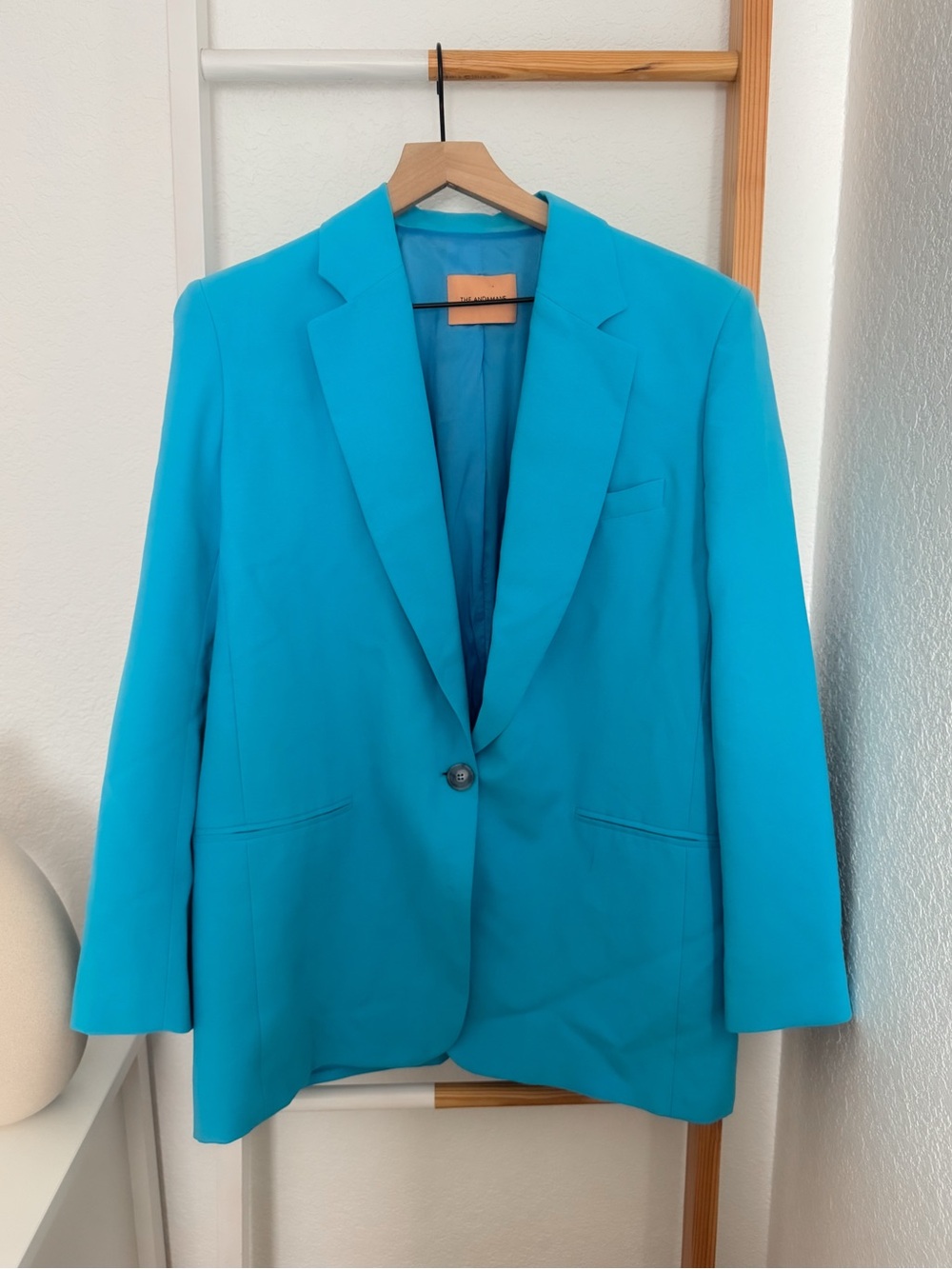 The Andamane Guia Oversized Single Breasted Blazer Blue Size 42